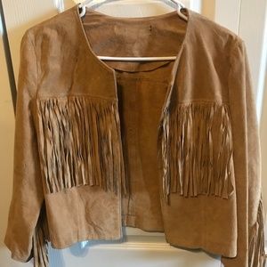 Suede Fringe Jacket